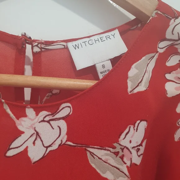 Witchery size 8 long sleeve cold shoulder top - Picture 3 of 4